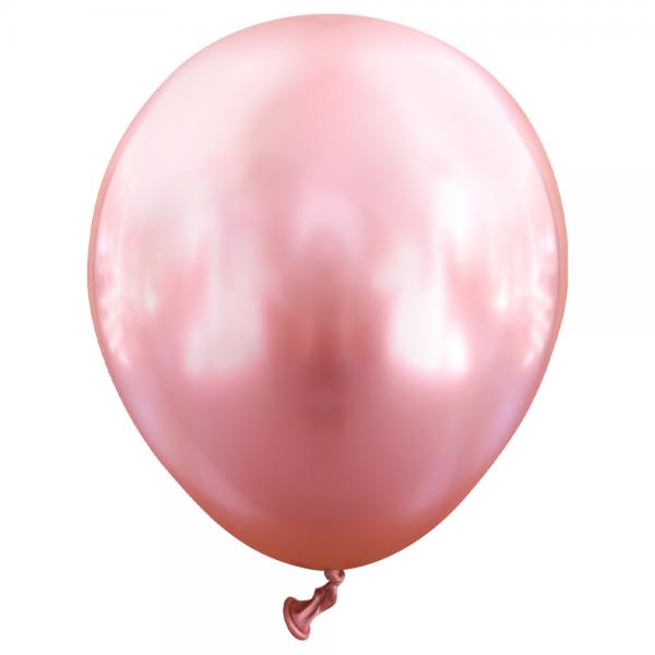 Miniballonger Chrome Rosa 100 Pack Partyhallen Se