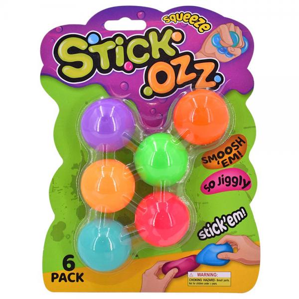 Sticky Stressbollar 6-Pack