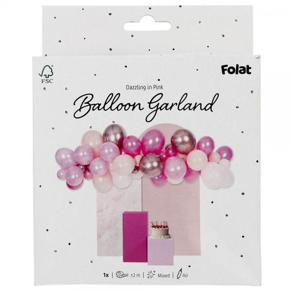 Ballonggirlang Dazzling Pink 62-pack