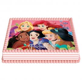 Tårtbild Disney Prinsessor Fyrkantig