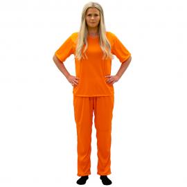 Fängelse Maskeraddräkt Orange M