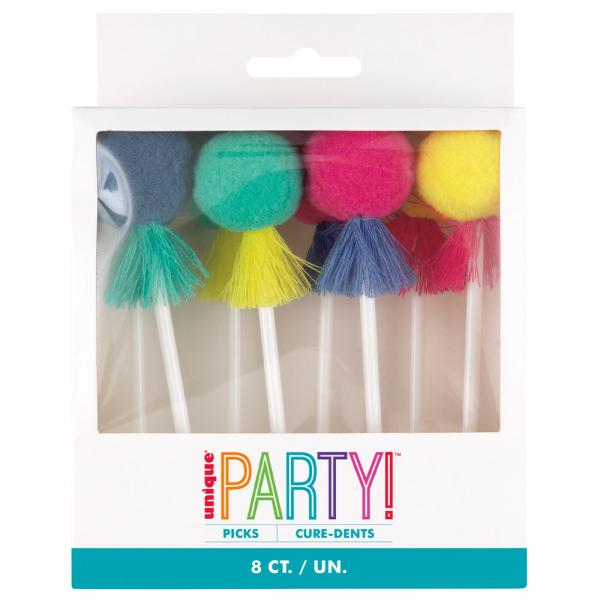 Pom Poms Festpinnar 8-pack