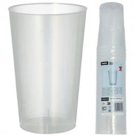 Plastglas Återanvändbara 30cl 25-pack