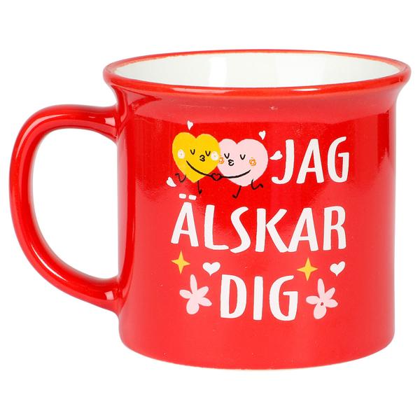 Rd Mugg Jag lskar Dig