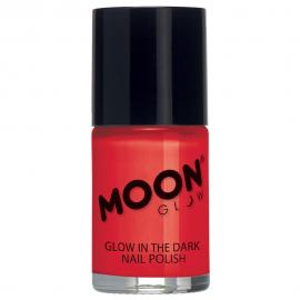 Moon Glow Självlysande Nagellack Röd