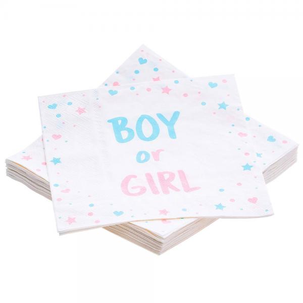 Engngsservetter Boy or Girl 20-pack