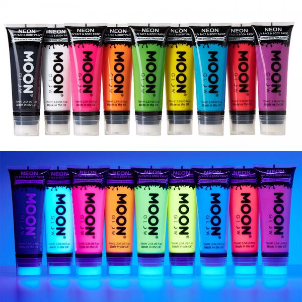 Moon Glow Neon UV Kropp- & Ansiktsfrg 75 ml