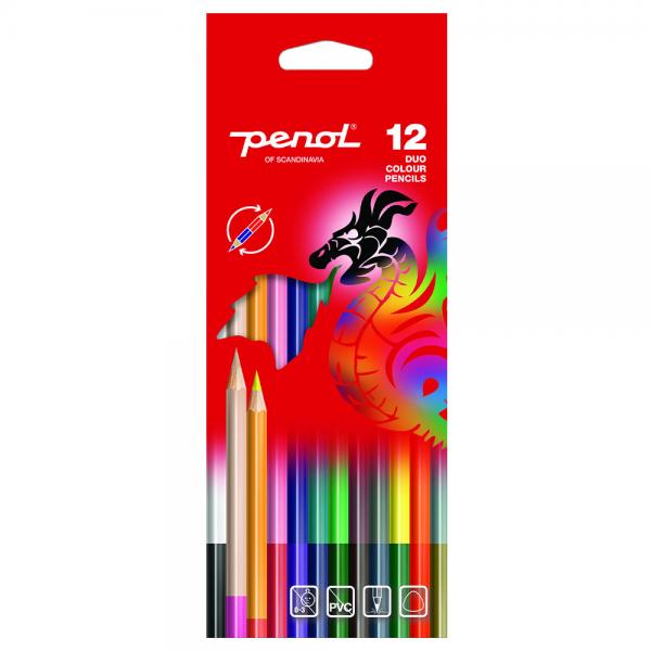 Penol Dubbelsidiga Frgpennor 12-Pack