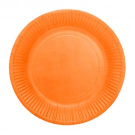 Papperstallrikar Orange 18 cm 20-pack