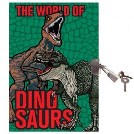 Dinosaurie Dagbok med Lås
