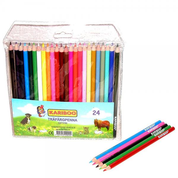 Kariboo Runda Frgpennor 24-Pack