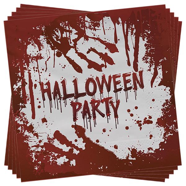 Servetter Blodiga Halloween Party 12-pack