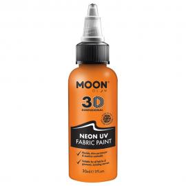 Moon Glow Neon UV Textilfärg Orange 30 ml