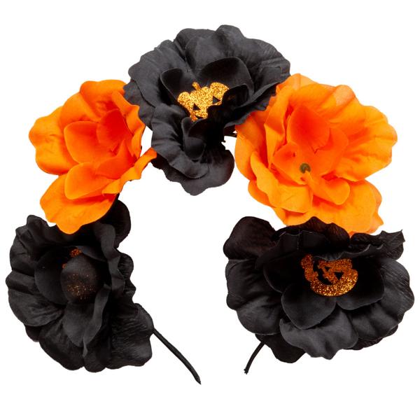 Diadem med Blommor Halloween