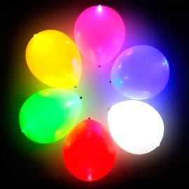 LED Ballonger Flerfärgade