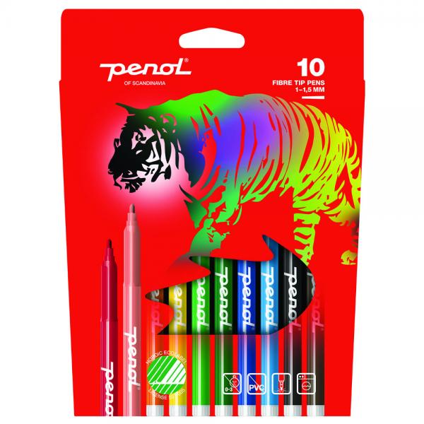 Penol Tuschpennor 10-Pack