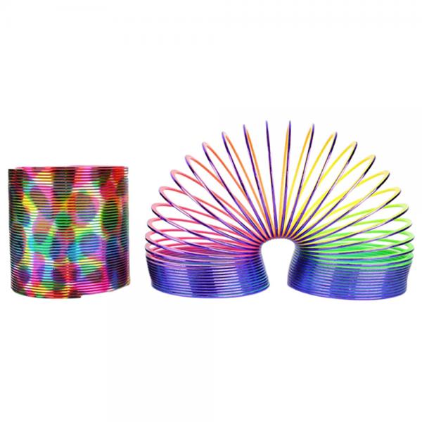 Regnbgsfrgad Slinky Stor Metallisk