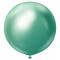 Gröna Stora Chrome Ballonger Green 2-pack