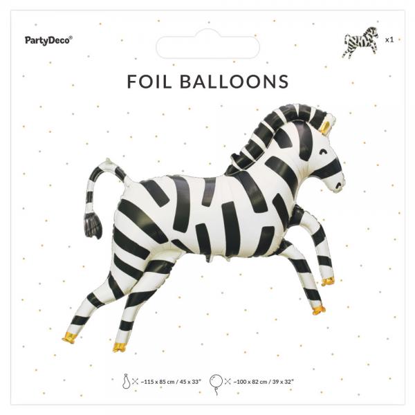 Zebra Djur Folieballong