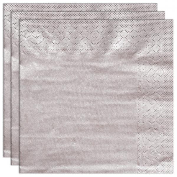 Engngsservetter Silver 33 cm 20-pack