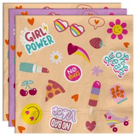 Pappersservetter Boho Girlz 20-pack