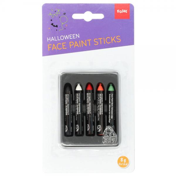 Halloween Ansiktskritor 5-pack