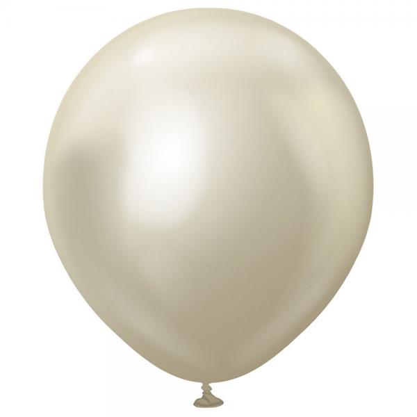 Latexballonger White Gold Chrome