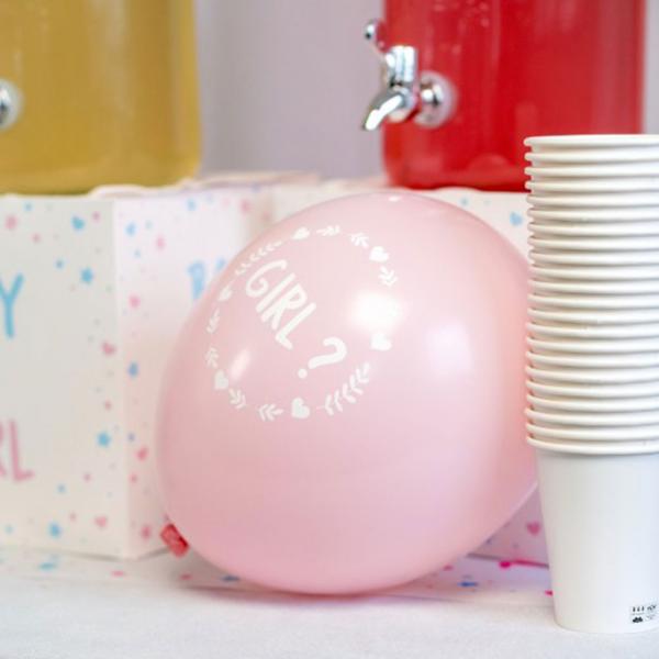 Gender Reveal Latexballonger 6-pack