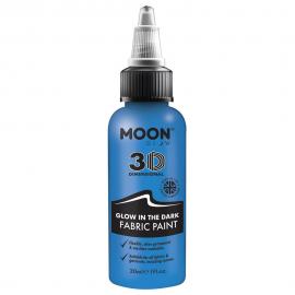 Moon Glow Självlysande Textilfärg Blå 30 ml