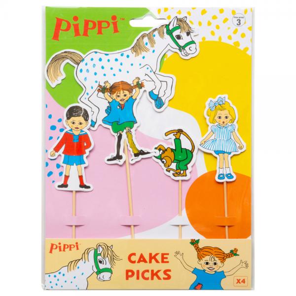 Pippi Cake Toppers 4-pack