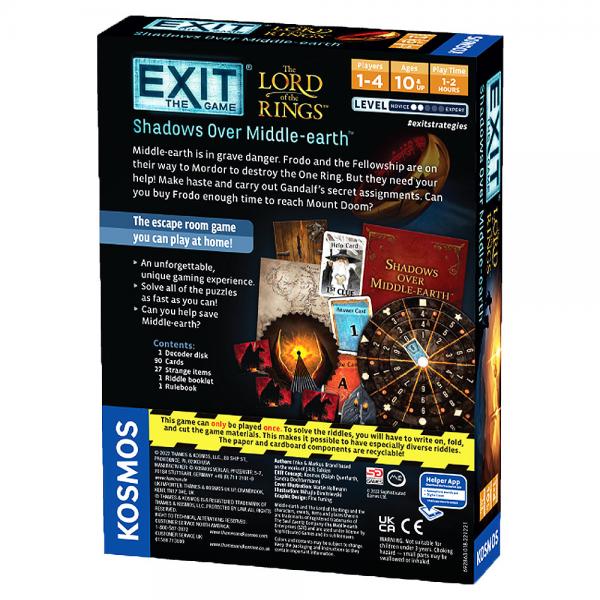 Exit The Lord of the Rings Shadows Over Middle Earth Spel