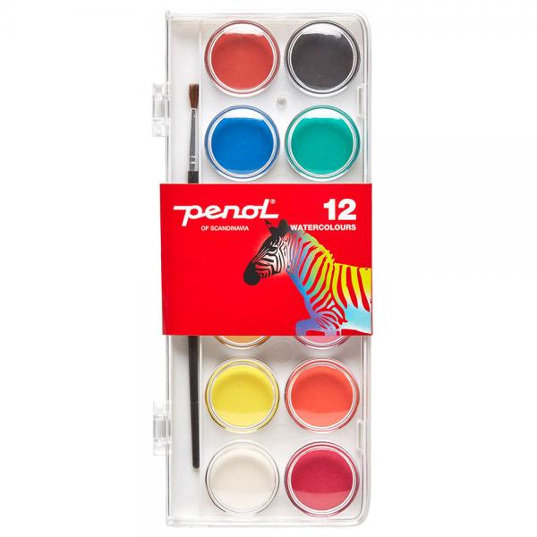 Penol Standard Akvarellfrg 12-Pack