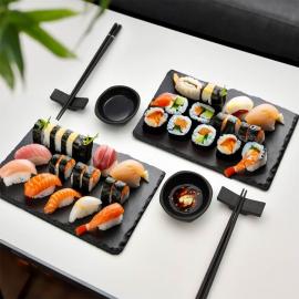 Sushi Set Svart 8-pack