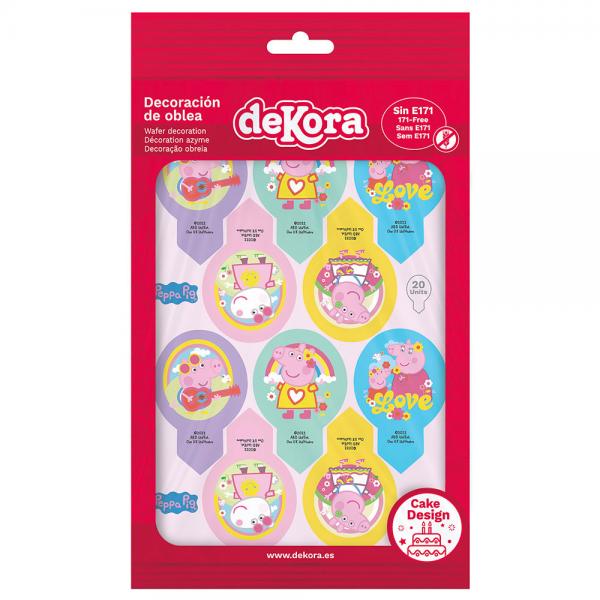 tbara Cupcake Dekorationer Greta Gris 20-pack