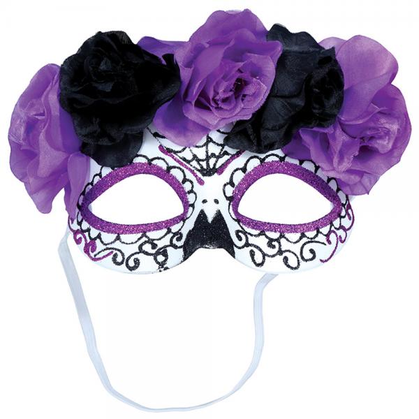 Catrina gonmask med Blommor