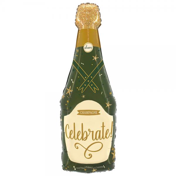 Folieballong Champagneflaska Celebrate!