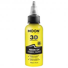 Moon Glow Neon UV Textilfärg Gul 30 ml