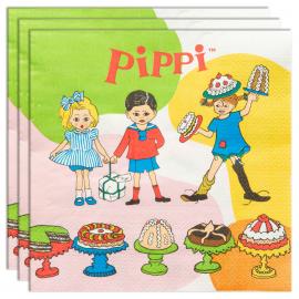 Pippi Engångsservetter 16-pack