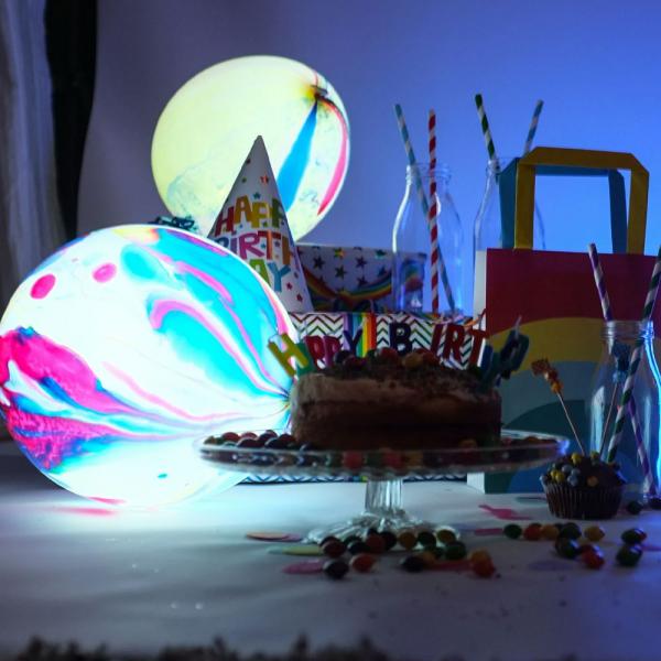 LED Ballonger Marmor