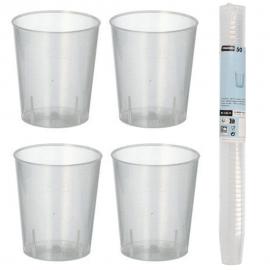 Snaps Plastglas Återanvändbara 2cl 50-pack