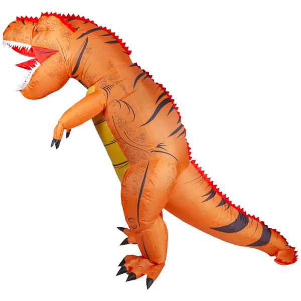 Uppblsbar Dinosauriedrkt Orange