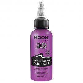 Moon Glow Självlysande Textilfärg Lila 30 ml