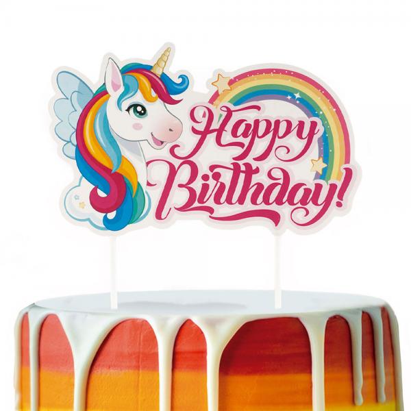 Unicorn Happy Birthday Trtdekoration