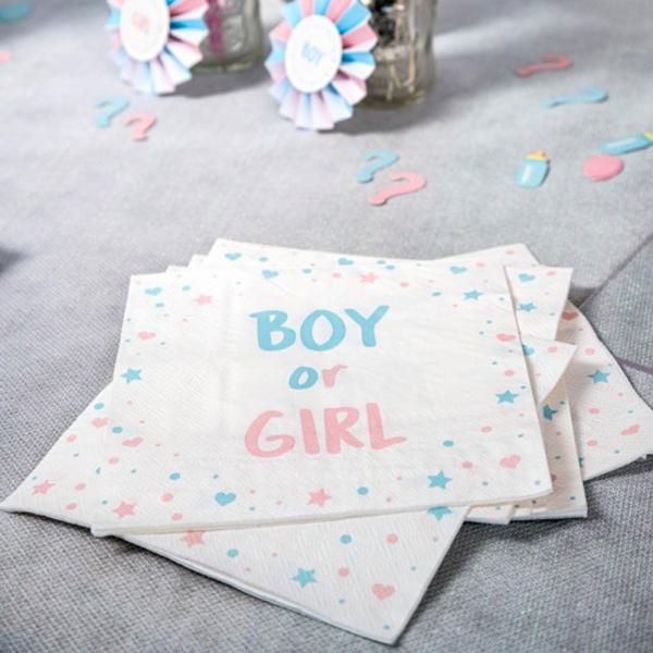 Engngsservetter Boy or Girl 20-pack