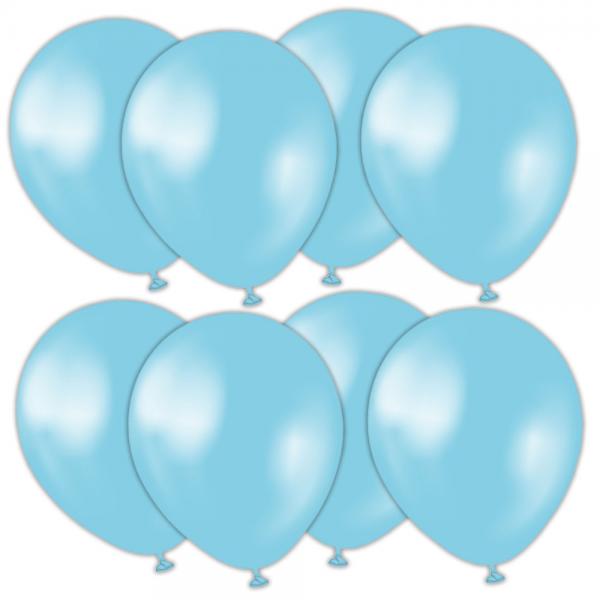 Latexballonger Pearl Sky Blue 13 cm 25-pack