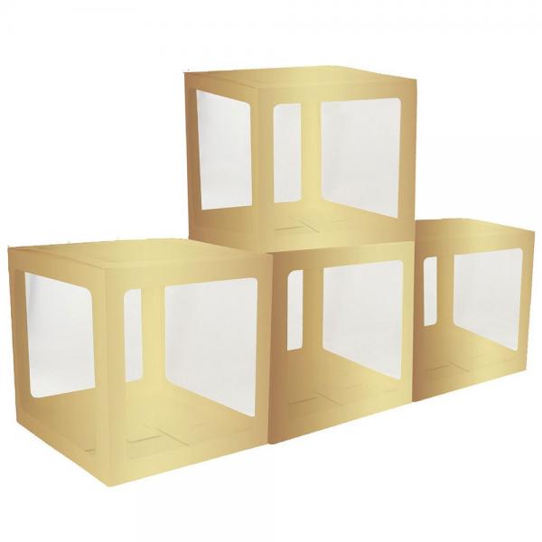 Askar Transparent/Guld 4-pack