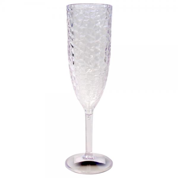 Champagneglas med Bikupemnster Transparent