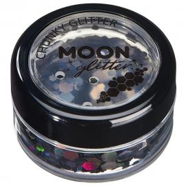 Moon Glitter Holografiskt Chunky Glitter Svart