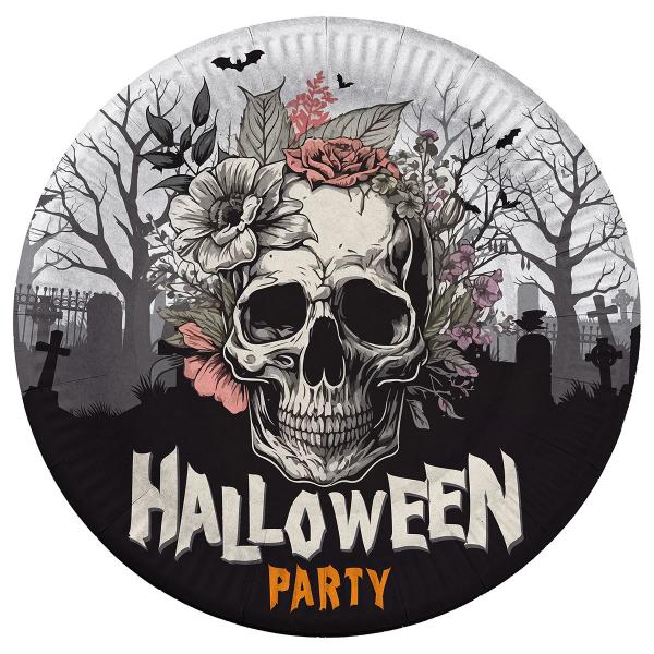 Engngstallrikar Ddskalle Halloween Party 6-pack