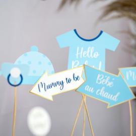 Baby Shower Boy Fotoprops 11-pack